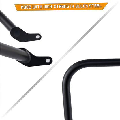 Kinglemc Crash Bar Engine Guard Highway Freeway Bar for Harley Davidson Breakout Blackline Rocker Softail Standard Custom Springer Deuce Night Train 2000-2017 (Black-Arc Style) - color: Black-Arc Style