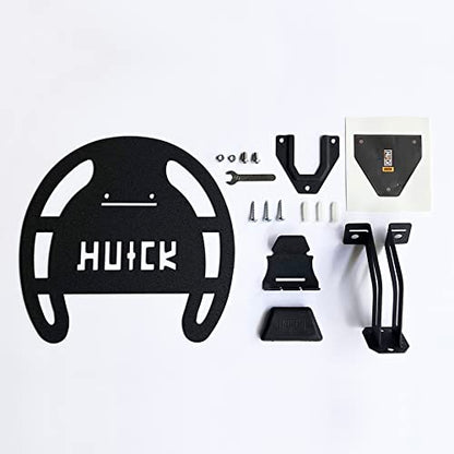HUCK Helmet Dryer Helmet Holder Display Stand Wall Mount Hanger Rack with Ventilation Fan for Motorbike Helmets, Racing Suit, Gloves (Ventilated, USB Connector, Black)