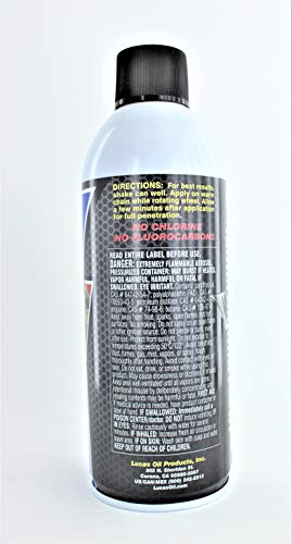 Lucas Oil 10393 Chain Lube Penetrant Aerosol - 11 oz, Pack 4