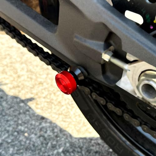 M8 Swing Arm Spools Sliders Compatible with GSXR600 GSXR750 GSX250R CBR600RR Bandit S1000R/XR SV650 Z650 Z800 Z900,Universal Motorcycle Swing Arm Bobbins - color: Red, size: M8X35