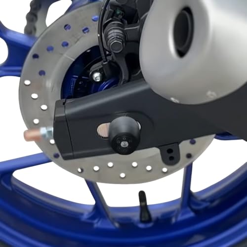 Xitomer Rear Axle Sliders Compatible with YZF-R3 2015-2025, MT-03 2016-2025, Motorcycle Rear Fork Wheel Frame Sliders Crash Protector (Rear) - style: Rear