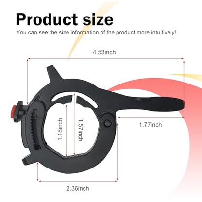 Motorcycle Cruise Control Assist, Anti-skid Cruise Control Handlebar Lock, Handlebar Clamp with Quick Release Throttle Button, Throttle Booster for Motorcycles E-bikes (Black)