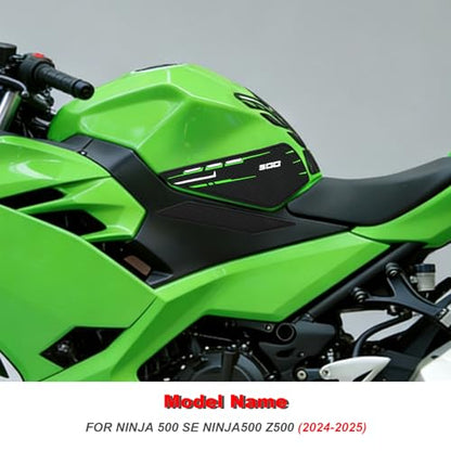 Tank Grips Tank Pad Protector for Kawasaki Ninja 500 Z500 Ninja500 SE 2024 2025 Compatible with Ninja 400 Z400 2018-2025