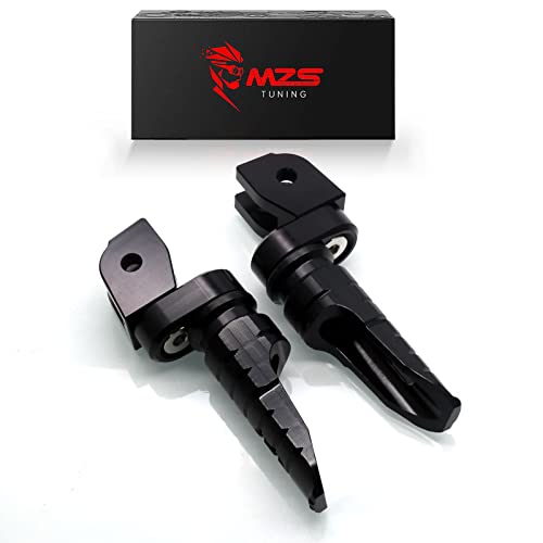 MZS Motorcycle Foot Pegs, Front Double Roating Rider Footpegs Compatible with Monster 696 to 1200 Models/Scrambler 400 800 1100 / Multistrada 950 1200 1260 / Hypermotard 821 950 / Hyperstrada 821 - size: Monster/Scrambler/Multistrada/Hypermotard
