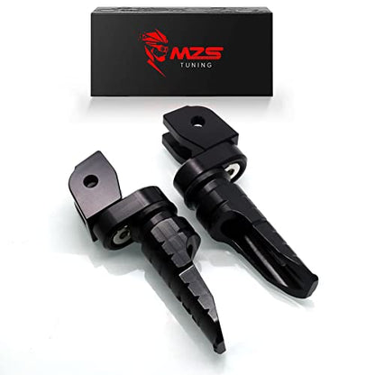 MZS Motorcycle Foot Pegs, Front Double Roating Rider Footpegs Compatible with Monster 696 to 1200 Models/Scrambler 400 800 1100 / Multistrada 950 1200 1260 / Hypermotard 821 950 / Hyperstrada 821 - size: Monster/Scrambler/Multistrada/Hypermotard