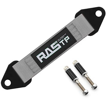 RASTP Limit Strap, Premium Quad Wrap Limit Strap Car Hauler Axle Straps Truck Wrecker Wheel Tie Down Strap with 10,000 Lb Webbing Strength (10 Inch, Gray) - color: Gray, size: 10 Inch