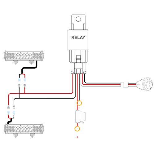 Nilight ZH059 2PCS 4 Inch 18W Spot LED Light Mounting Bracket Horizontal Bar Tube Clamp with Off Road Wiring Harness-2 Leads - color: Led Pods+Wiring Harness+Clamp Holder, size: 4 Inch