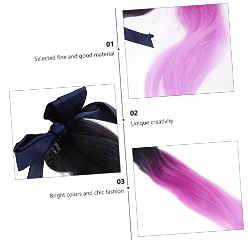 OUNONA Sucker Motorcycle Ponytail Decorative Braid Replaceable Adornment for Motorcycle Stylish Pigtail Accessory Light Durable Practical Design