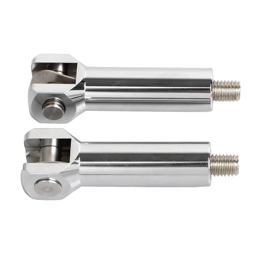 2.75" Chrome Passenger Foot Pegs Support Mount Footrest Extension Kit For Harley Softail Fat Boy Night Train 2000-2006 - color: Chrome