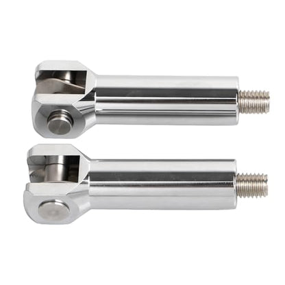 2.75" Chrome Passenger Foot Pegs Support Mount Footrest Extension Kit For Harley Softail Fat Boy Night Train 2000-2006 - color: Chrome