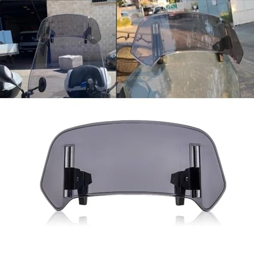 Motorcycle Windshield for Suzuki Burgman 200 2009-2023, Heightened Windshield Spoiler Clip Windshield Deflector Protector Adjustable Motorcycle Windshield Extension,A/280 - color: A/280