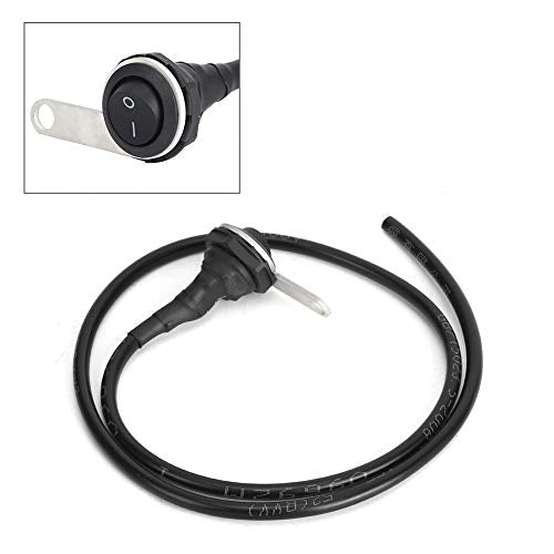 Single Steel Spotlight Handlebar Light Switch Motorcycle ATVs 22mm, Return Button for Common Lights, Hazard Lights, Fog Lights, Headlights
