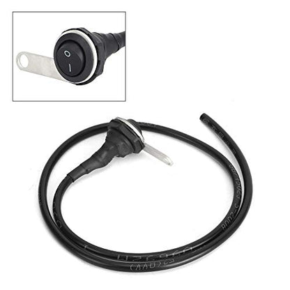 Single Steel Spotlight Handlebar Light Switch Motorcycle ATVs 22mm, Return Button for Common Lights, Hazard Lights, Fog Lights, Headlights
