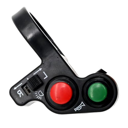 Universal 7/8'' 22mm Motorcycle Handlebar Switch with Turn Signal Headlight Horn Function Compatible for Pit Dirt Bike Scooter ATV