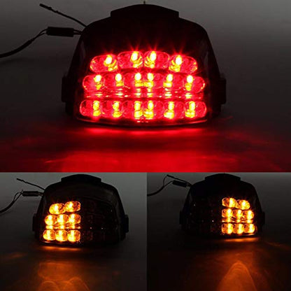 MZS Motorcycle Tail Light LED Integrated Turn Signal Blinker Smoke Compatible with CBR1000RR CBR 1000RR FIREBLADE 2008-2016 - size: CBR1000RR