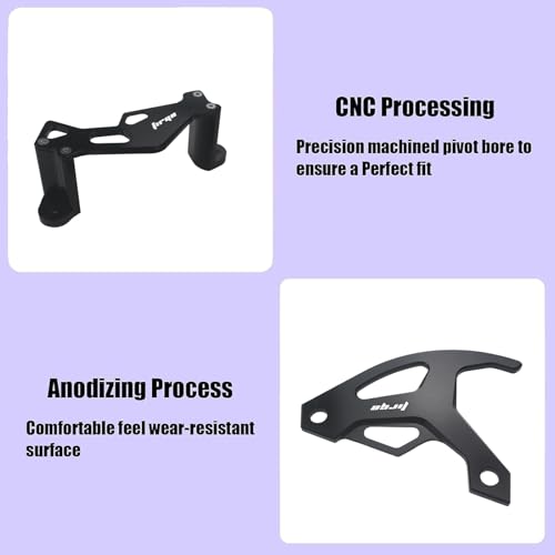 Motorcycle Parts CNC Aluminum Brake Disc Caliper Guard Cover Protector for KX250F 2004-2018 KX450F 2006-2018 KLX450R 2008-2018 KX250 2019-2021 KX450 2019-2021 Dirt Pit Bike - size: KX250F 2004-2018 Black