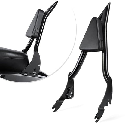 Amazicha Backrest Sissy Bar, Integrated Passenger Sissy Bar, Quick Release Detachable Backrest Fit for Harley Davidson Touring Road King Road Glide Street Glide Electra Glide 2009-2024, Black (28inch) - size: 28inch