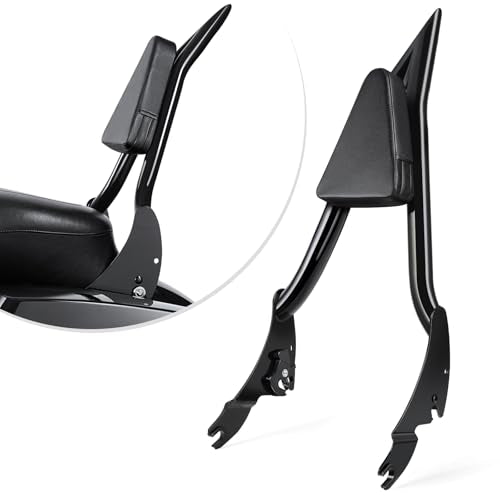 Amazicha Backrest Sissy Bar, Integrated Passenger Sissy Bar, Quick Release Detachable Backrest Fit for Harley Davidson Touring Road King Road Glide Street Glide Electra Glide 2009-2024, Black (30inch) - size: 30inch