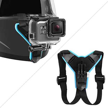 Cocoarm Helmet Chin Mount for Action Sports Camera, Dirt Bike Motorcycle Helmet Fixing Bracket Holder