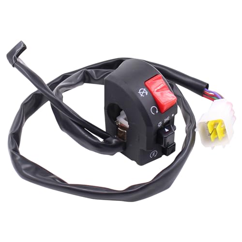 MOTOKU Pair 7/8" 22mm Motorcycle Handlebar Horn Button Turn Signal Controller Switches Motorbike Left and Right Electric Fog Light Start Switch