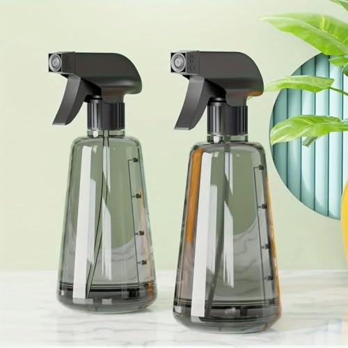 1Pcs Spray Bottles Water Spray Bottle,17 oz/500 ml Spray Bottle with Adjustable Nozzle for Cleaning,Plants,Hair(Grey)