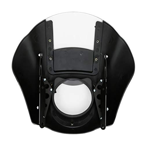 Windshield Fairing, SLMOTO Black Clear Quarter Fairing Windshield for Harley Sportster 88-Up XLH883 Low XL1200L, Dyna 95-05 Super Glide Custom EFI FXDCI Low Rider FXDL EFI FXDLI - color: Clear Windshield Fairing