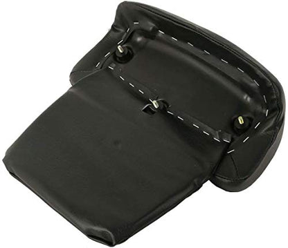 TCT-MOTORPARTS Chopped Tour Luggage Trunk Backrest & Mount Rack Fit for 2014-2025 Harley Touring Harley Ultra Limited Road King Street Glide Special - color: Gloss Black Chopped Trunk+Black Rack#1