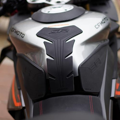 Motorcycle Tank Pad,Motorcycle Fuel Tank Protector,Gas Tank Decals Compatible With CFMOTO 450SR CF MOTO SR450 450 SR(Black) - color: Black