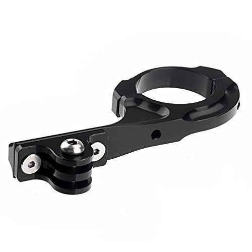 Fotasy Black 30mm-31.8mm Aluminum Handlebar Bike Motorcycle Mount for GoPro Hero Cameras HERO2 HERO3 Hero4 Hero5 hero6 Hero7, GoPro Action Camera Bike Mount