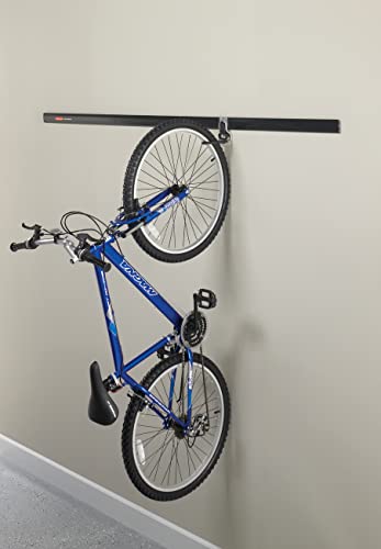 Rubbermaid Fasttrack Garage Organization System Vertical Bike Hook Black Holds up to 50 Pounds Wall Mount and Heavy Duty Garage Hanger for Bike Storage (Pack of 6) - size: 1 Count (Pack of 6), style: Bike Hook