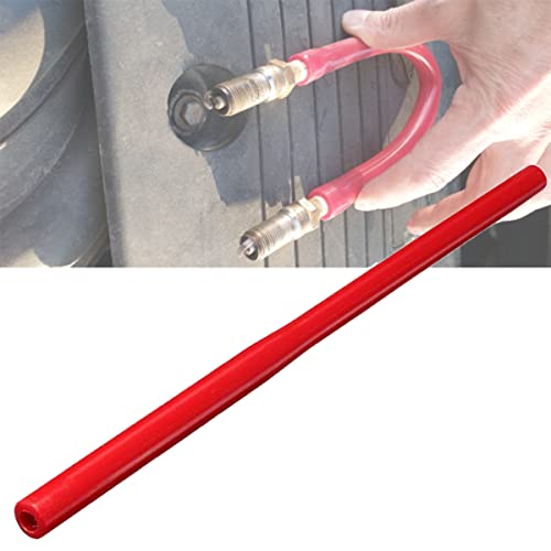 Universal Car and Motorcycles Spark Plug Socket, Reusable Rubber Tube, Portable Easy Installation Removal Tool - color: red