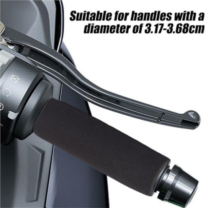 Motorcycle Handlebar Grips Motorcycle Modified Anti-Skid Handle Sleeve Shock-Proof Grip Black Foam - color: 4pcs black