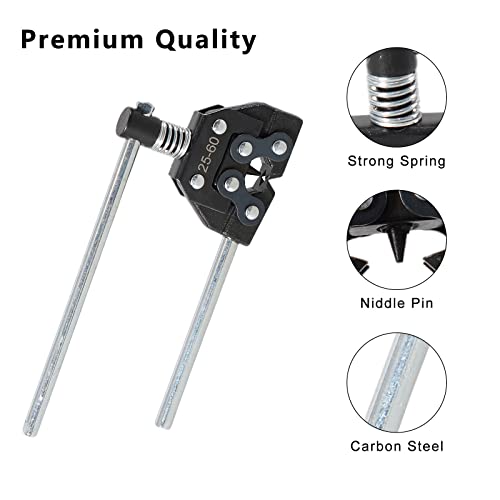 Roller Chain Breaker Holder Puller Cutter Tool Repair Removal Disassembly Kit for Motorcycle Bicycle Go Kart ATV Chains Replacement #25-60