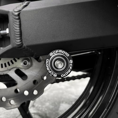 Compatible with CFMOTO Ibex450 Ibex800 300SS 450SS 450NK 450CLC 675SS 675NK 750SS 800NK Motorcycle CNC Swingarm Spools Sliders Stand Screw Paddock Bobbins (Black) - color: Black