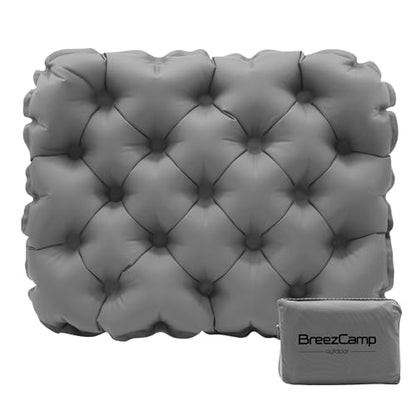 Inflatable Seat Cushion, Lightweight Stadium Seat Pad, Travel Air seat Cushion Anti-Slip for Airplane, Long Flights, Hiking, Climbing, Home and Camping, Compact Air Cushion - color: Gray