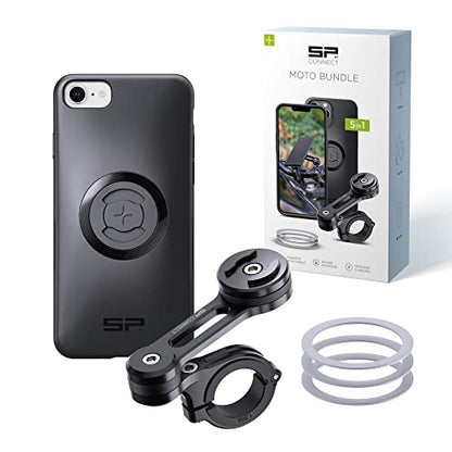 SP CONNECT Moto Bundle II | SPC+ | Compatible with iPhone SE/8/7/6S/6 | Motorcycle Phone Mount | Holder for Harley Davidson & More | Phone Mount for Motorcycle Handlebars | Cell Phone Holder - style: für iPhone SE/8/7/6S/6