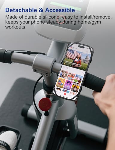 Bike Phone Holder, Motorcycle Cell Phone Mount- 360° Rotatable, Silicone Bicycle Phone Mount for Motorcycle Bicycle Scooter, for 15 Pro Max / 14/13, S10 and More 4.7-6.8" Phone - size: 1 Pack