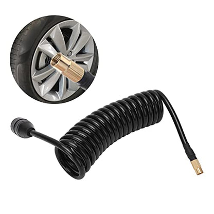 Car Air Pump Extend Hose, 9.84ft PS20 Female Plug Inflator Extension Tube for American Tire Nozzle Car Motorcycle - size: 9.84 ft