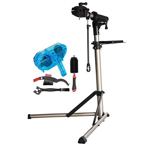 CXWXC Bike Repair Stand -Shop Home Bicycle Mechanic Maintenance Rack- Bike Workstands for Mountain Bike and Road Bike (C:Champagne Blue) - color: C:Champagne Blue
