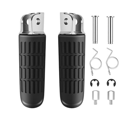 Motorcycle Footpegs Footrests Front Foot peg For Honda VTR1000 F VFR800 CB500 CB400 SF CB600 Hornet CBR600 CBR750F 1000F CB750 1300SF F2 F3 - color: Black#4