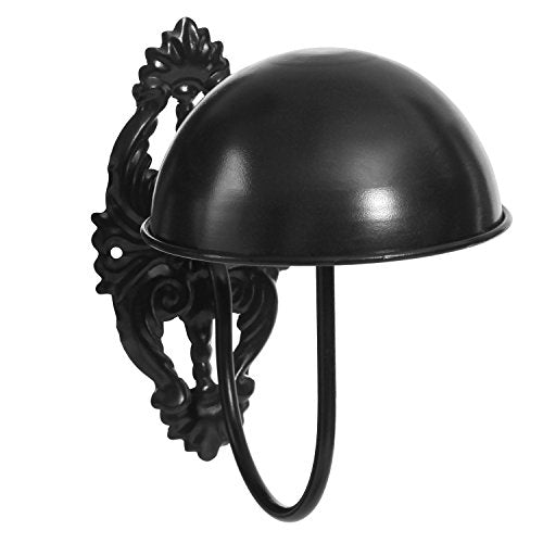 MyGift 2 Pcs Hat Holder, Cowboy Hat Rack Display Wall Mounted, Baseball Cap Organizer, Wig Helmet Hanger for Wall, Black Metal - color: Black