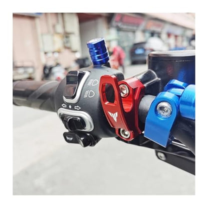 Motorcycle CNC Aluminum Brake Master Cylinder Holder Clamp Bracket Bag Hook Helmet Hanger Compatible with MT 03 07 09 MT-07 MT-09 - size: Gold