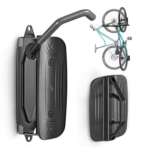 monTEK Swivel Bike Wall Mount – Garage Bike Hanger & Space-Saving Vertical Bike Rack for Garage & Apartment, Sturdy Bike Storage Hook Holds up to 66 lbs, Easy Installation & Scratch-Proof Design - style: 1-Pack