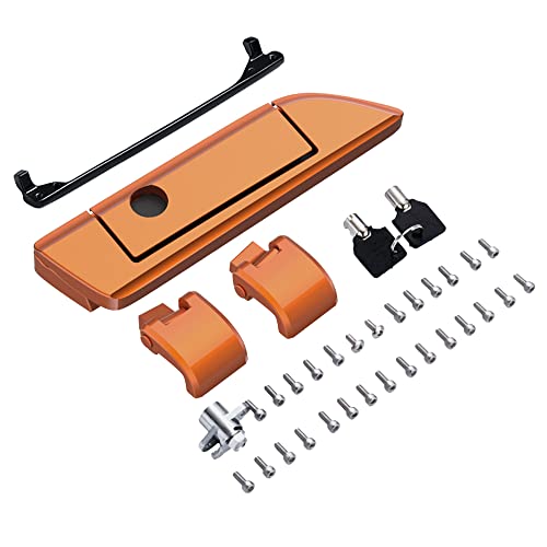 Moto Onfire Amber Whiskey Harley Tour Pack Latches Hinges Fit for AB Harley/Davidson Touring Razor Chopped King Tour Pak - color: Amber Whiskey