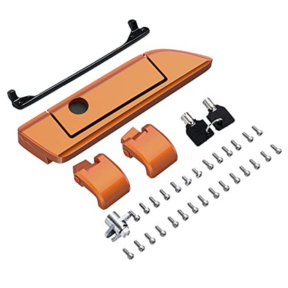 Moto Onfire Amber Whiskey Harley Tour Pack Latches Hinges Fit for AB Harley/Davidson Touring Razor Chopped King Tour Pak - color: Amber Whiskey