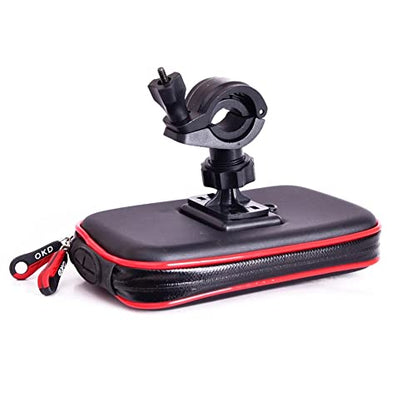 Upgrade Waterproof Motorcycle Phone Holder Bag Bicycle Rainproof GPS Phone Holder Bike Handlebar Support Moto Mount Card Slots (M) - size: M