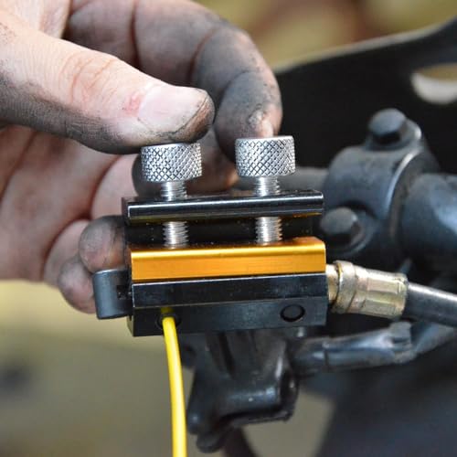 KiWAV Cable Lubricator Lubricant Luber Lube Oiler Tool Twin Clamp for Motorcycle ATV Dirt-Bike Scooter Bike Snow-Blower Toro-Zero-Turn Snow-Mobile Lawn-Mower Lawn-Tractor Four-Wheeler