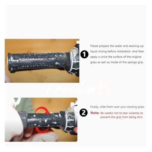 Handlebar Grips for Valico DS900X DS525X DS625X DSX 900 625 525 Motorbike Anti Vibration Handle Bar Foam Slip Over Grip Rubber Sleeve(DS900 B) - color: DS900 B