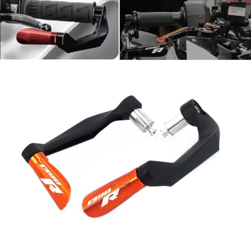 For 1390 Super Duke R 1390 super duke r 2024 2025 Motorcycle CNC Handguard Brake Clutch Lever Handle Bar Guard Protector (orange)