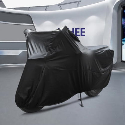 Motorcycle Cover Soft Stretch Waterproof Motor Cover Dustproof Durable Motorbike Cover for Indoor and Outdoor,104 inches - size: 104 x 49 x 41 inches